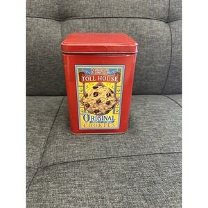 Vintage Nestle Toll House Original Recipe Cookies Collectible Advertising Tin